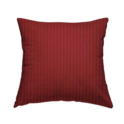 Polyester Fabric Brick Effect Red Plain Cushions Piped Finish Handmade To Order