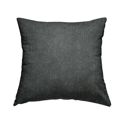 Polyester Fabric Soft Matt Granite Grey Plain Cushions Piped Finish Handmade To Order