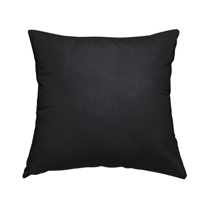 Polyester Fabric Soft Matt Black Plain Cushions Piped Finish Handmade To Order