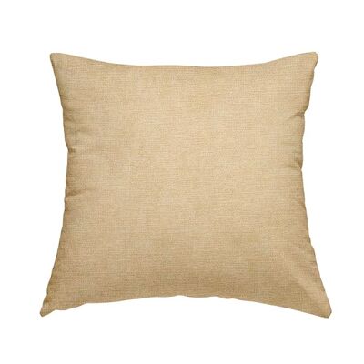 Polyester Fabric Soft Matt Beige Plain Cushions Piped Finish Handmade To Order