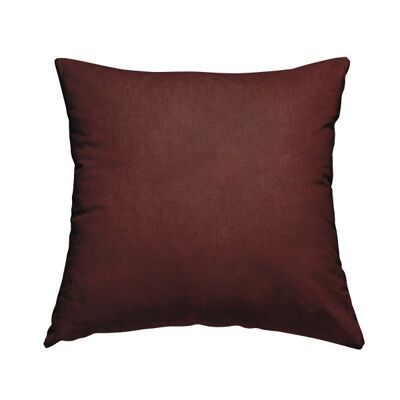 Polyester Fabric Soft Matt Terracotta Red Plain Cushions Piped Finish Handmade To Order