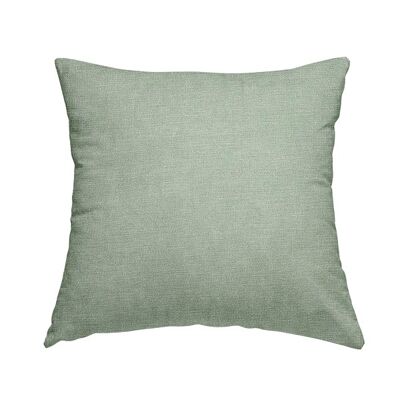 Polyester Fabric Soft Matt Aqua Green Plain Cushions Piped Finish Handmade To Order