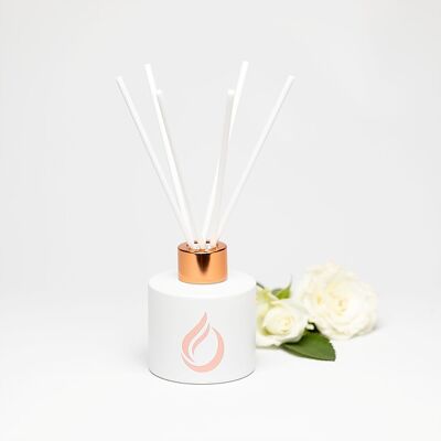 Diffusore a bastoncini bianco 'Bloom' per aromaterapia