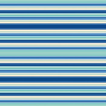 Nappe Stefano en bleu de Linclass® Airlaid 80 x 80 cm, 1 pièce - rayures