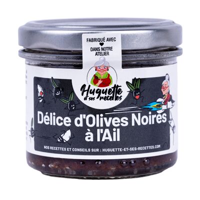 Black olive delight with garlic