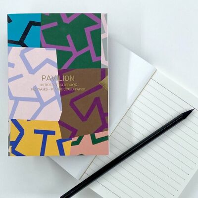 Maze - A6 Buckram Embossed Foiled Notebook (Unit of 3)