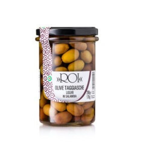 Ligurian Taggiasca olives in brine – 290g