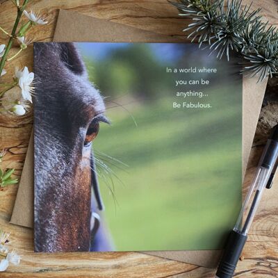 Soyez un cheval fabuleux Carte de vœux