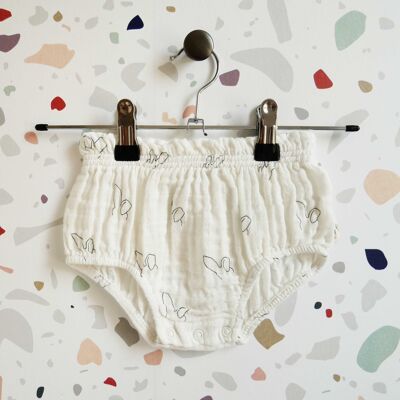 Grow-with-me organic cotton bunny bloomers