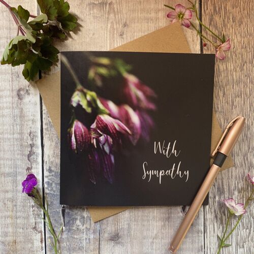 Floral with sympathy card