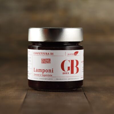 GB jam of raspberries, lemon and liquorice