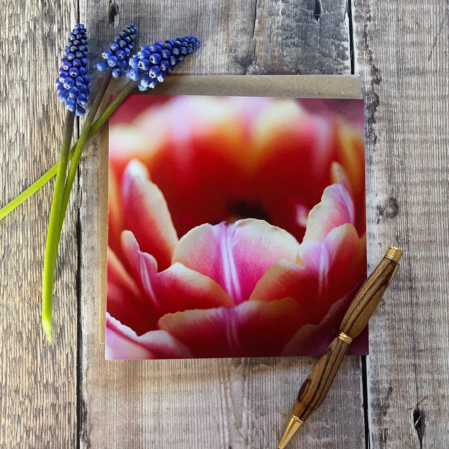 Tulips - happy to be different - Greeting card