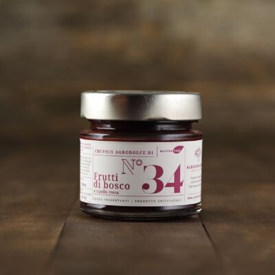 Chutney n ° 34 of berries and red onion