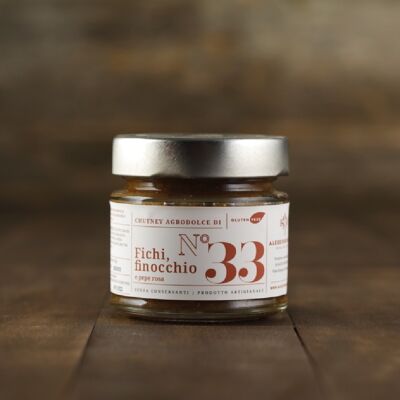 Chutney n ° 33 of figs, fennel and pink pepper