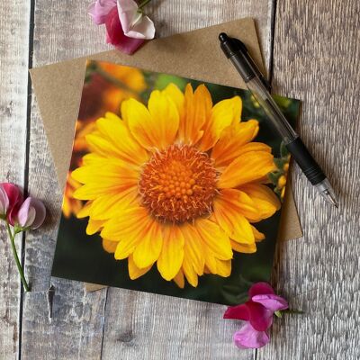 Yellow Floral greeting card