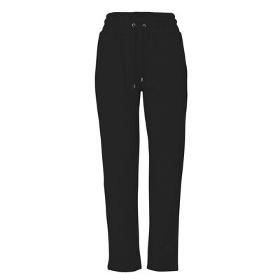 Schwarze Damen Relaxed Fit Jogginghose mit hoher Taille