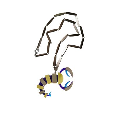 Scorpio necklace in plexiglass