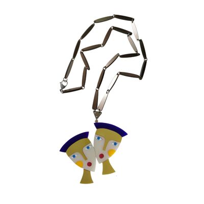 Plexiglas-Gemini-Halskette
