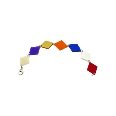 7 Rhombi-Armband aus Plexiglas