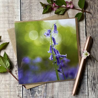 Soft and gentle Bluebell greeting card