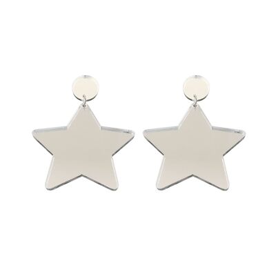 Plexiglass One Star earrings