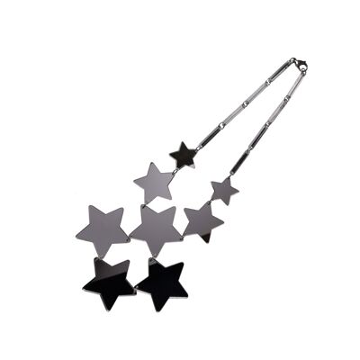 Collier huit étoiles en plexiglas