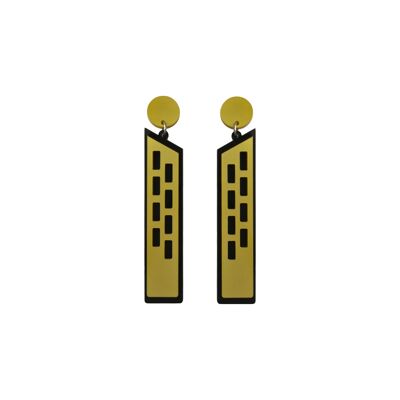Boucles d'oreilles Skyscrapers en plexiglas