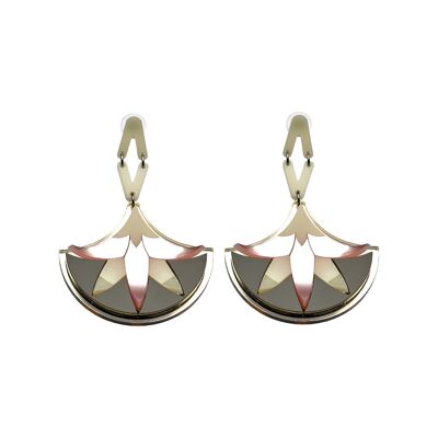 Art Dèco earrings in plexiglass