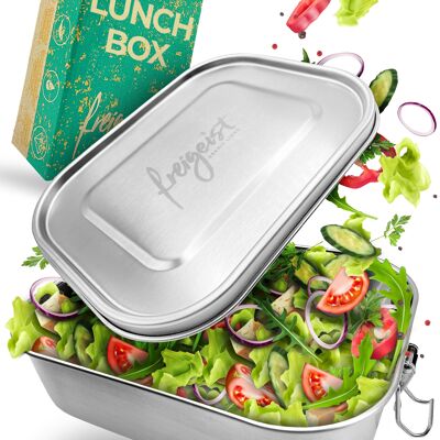 Lunchbox aus Edelstahl | edelstahl, Bruchfest, auslaufsicher | 800 ml