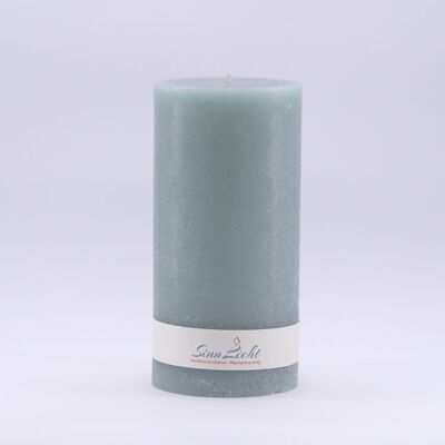 Pillar candle mint rustic | Diameter approx. 94, height approx. 190