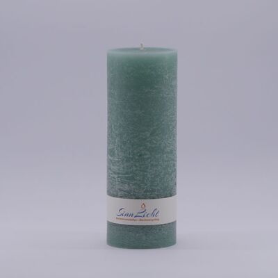 Pillar candle mint rustic | Diameter approx. 65, height approx. 190