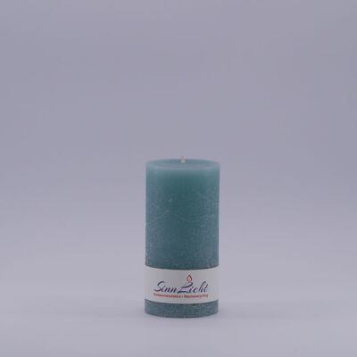 Pillar candle mint rustic | Diameter approx. 56, height approx. 105