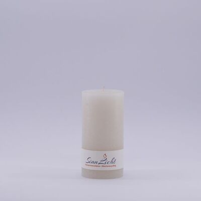 Pillar candle white rustic | Diameter approx. 56, height approx. 105