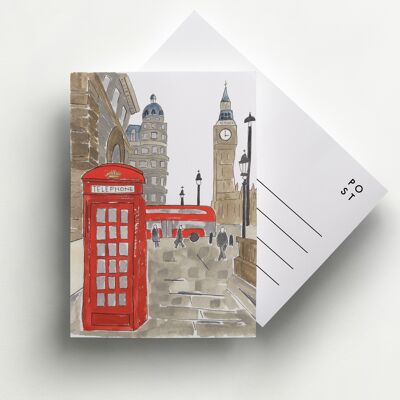 Carte postale classique de Londres