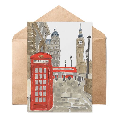 Classic London Greeting Card