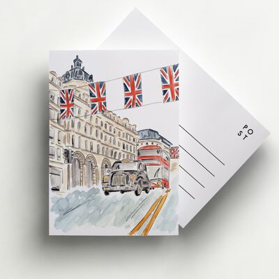 Oxford Street London Postcard