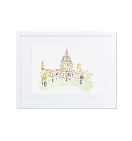 St Paul's London Art Print A4