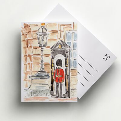 London-Postkarte der Wache der Königin