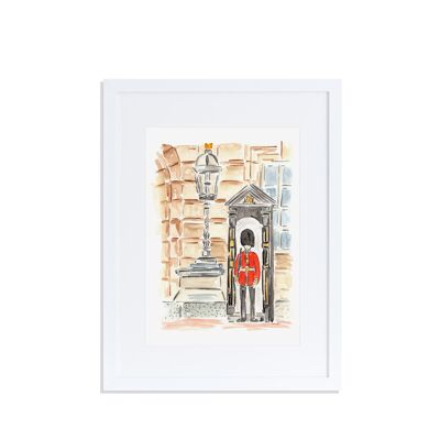 The Queen's Guard London Art Print A4