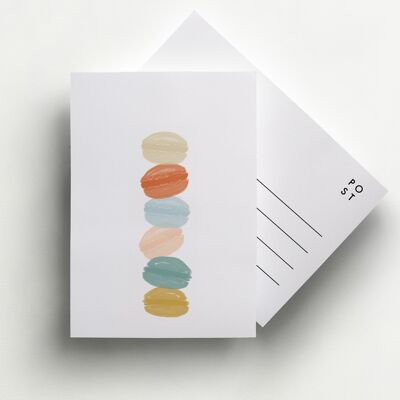 Carte Postale Pile de Macarons Paris