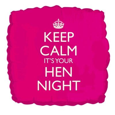 Ballon aluminium Keep Calm It's Your Hen Night