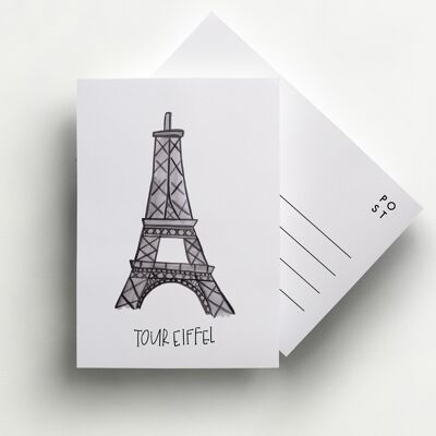Tour Eiffel París Postal