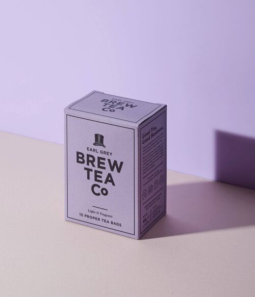 Earl Grey Tea - Light & Fragrant - 15 Proper Teabags