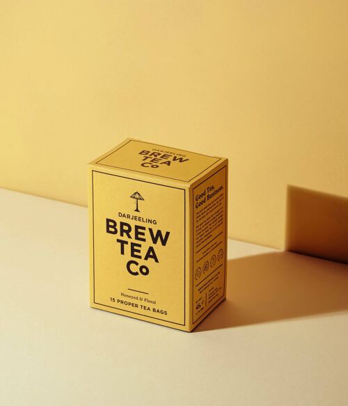Darjeeling Black Tea - Honeyed & Floral - 15 Proper Teabags