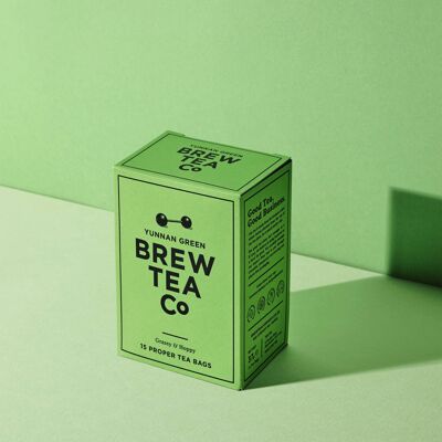 Yunnan Green Tea - Grassy & Hoppy - 15 Proper  Teabags