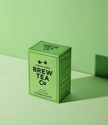 Thé vert du Yunnan - Herbeux et houblonné - 15 sachets de thé appropriés 1