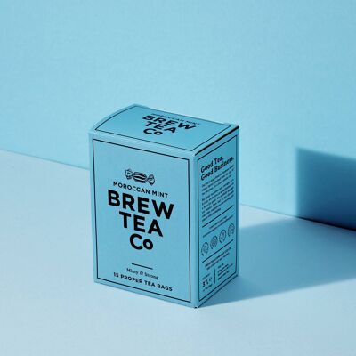 Té de menta marroquí - Menta y fuerte - 15 bolsitas de té adecuadas