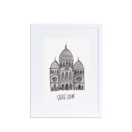 Sacré-Coeur Paris Art Print A4