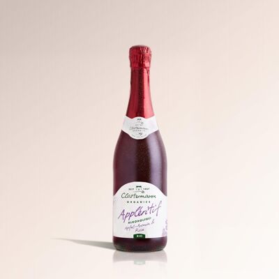 Organic appléritif apple-aronia rose off-dry non-alcoholic