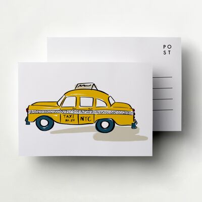 New York City-Taxi-Postkarte